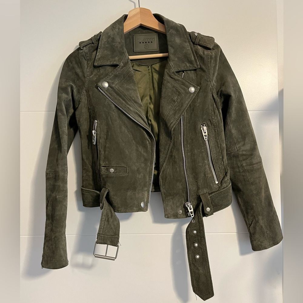 BLANK NYC Suede Moto Jacket